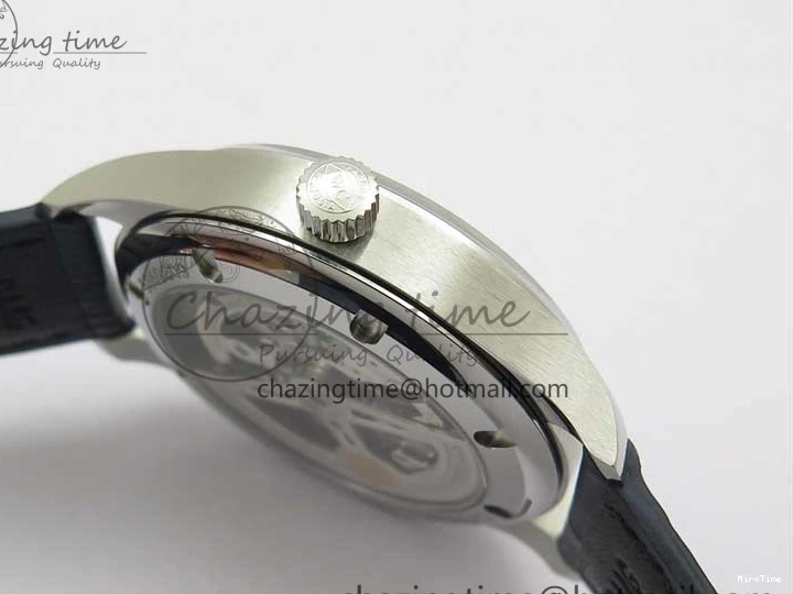 MIROTIME 0411 Packable Portuguese IW358304 ZF 1:1 Best Edition SS White Dial Blue Markers on Leather Strap A 7079